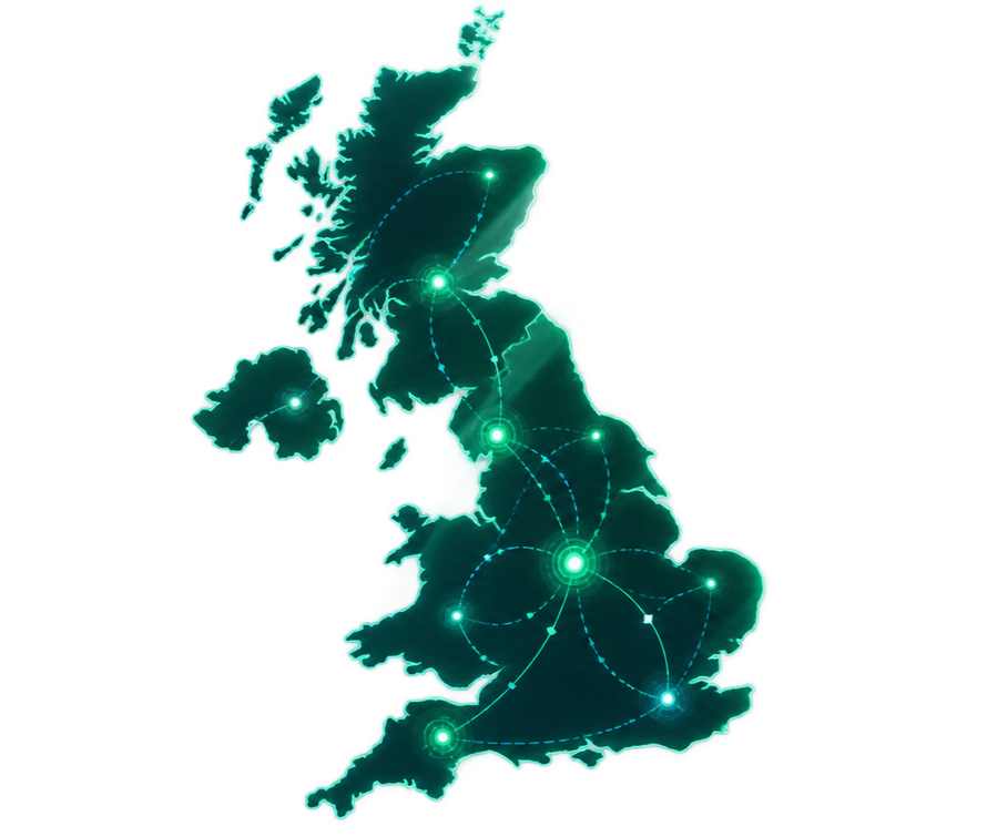 RSMCR UK delivery network map
